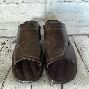{Faranzi} Men's Brown Leather Sandals